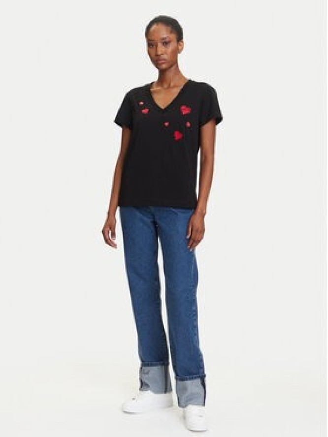 KARL LAGERFELD T-Shirt A3W17017 Czarny Regular Fit