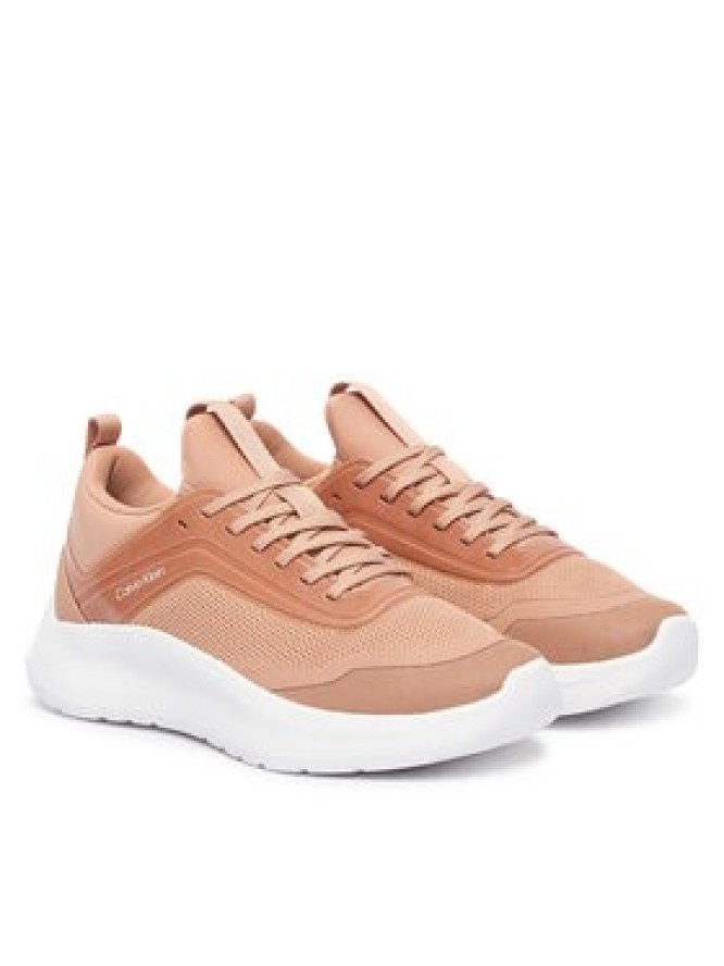 Calvin Klein Sneakersy Light Eva Run Laceup Sock Jelly HW0HW03434 Różowy