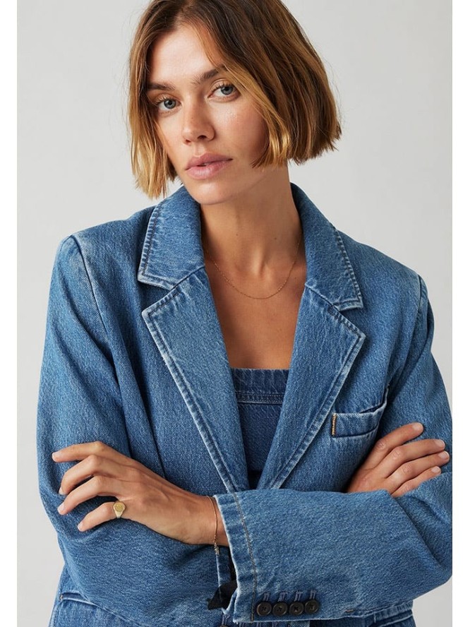 Levi's Blezer dżinsowy w kolorze niebieskim rozmiar: XS