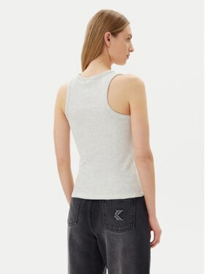 Pieces Top May 17154480 Szary Slim Fit