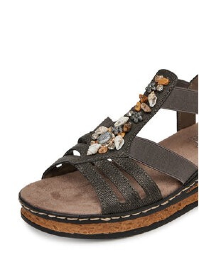 Rieker Sandały 62949-45 Szary