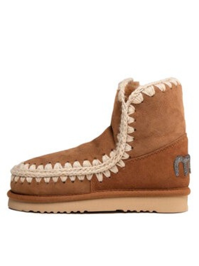 Mou Śniegowce Eskimo 18 Glitter Logo MU.FW101050A Brązowy