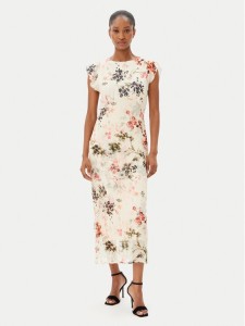 French Connection Sukienka letnia 71YFU 90 Beżowy Regular Fit