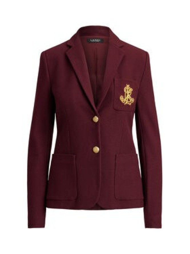 LAUREN RALPH LAUREN Marynarka 200797305029 Bordowy Slim Fit