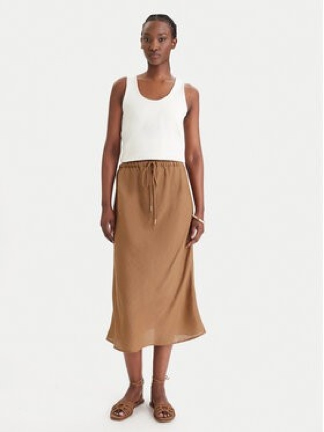 Marella Spódnica maxi Gamba 2613101094 Brązowy Regular Fit