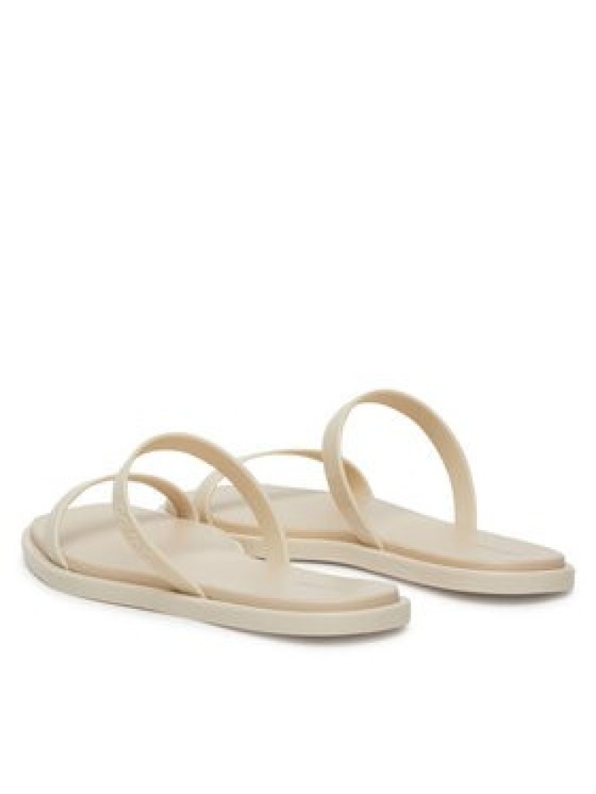 Calvin Klein Klapki Double Bar Slide - Jelly HW0HW02417 Écru