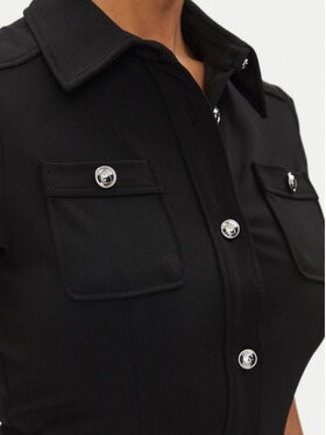 Guess Sukienka koszulowa W5GK70 KCBO2 Czarny Regular Fit
