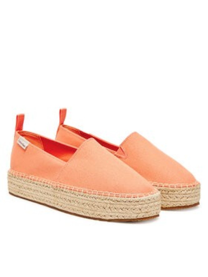 Calvin Klein Jeans Espadryle Platform Espadrille Ml Cs YW0YW01871 Pomarańczowy