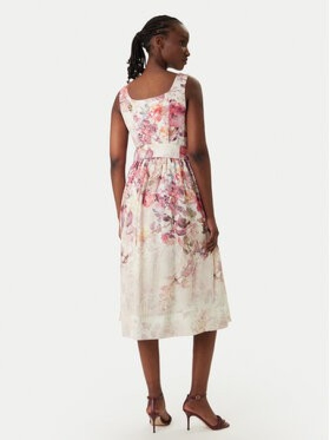 Rinascimento Sukienka koktajlowa CFC0020272002 Kremowy Regular Fit