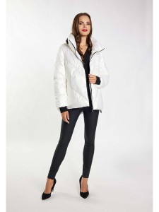 Schmuddelwedda Kurtka pikowana w kolorze białym rozmiar: XS