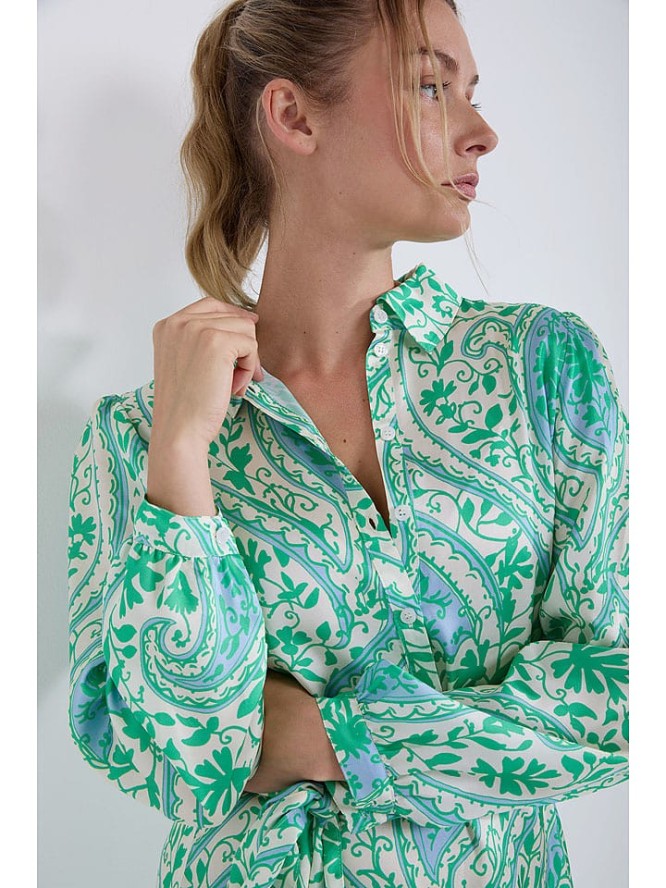 Josephine & Co Sukienka "Dahlia" w kolorze zielono-niebiesko-kremowym rozmiar: 36