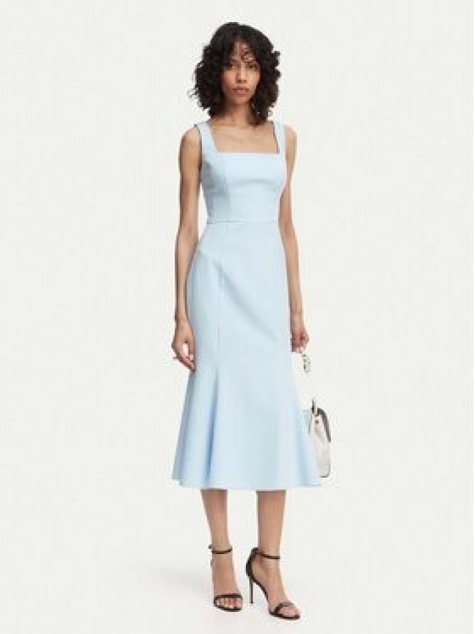 ACCESS FASHION Sukienka koktajlowa 63-3428-135 Niebieski jasny Regular Fit