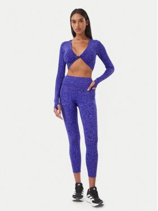 adidas Legginsy Optime Primelift Snake KQ8312 Fioletowy
