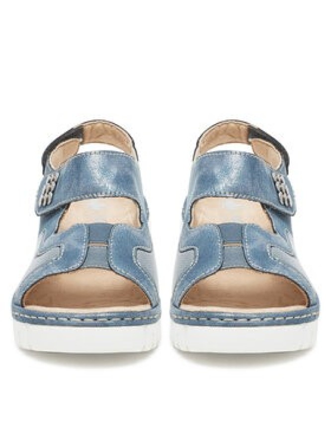 Rieker Sandały V1389-12 Niebieski