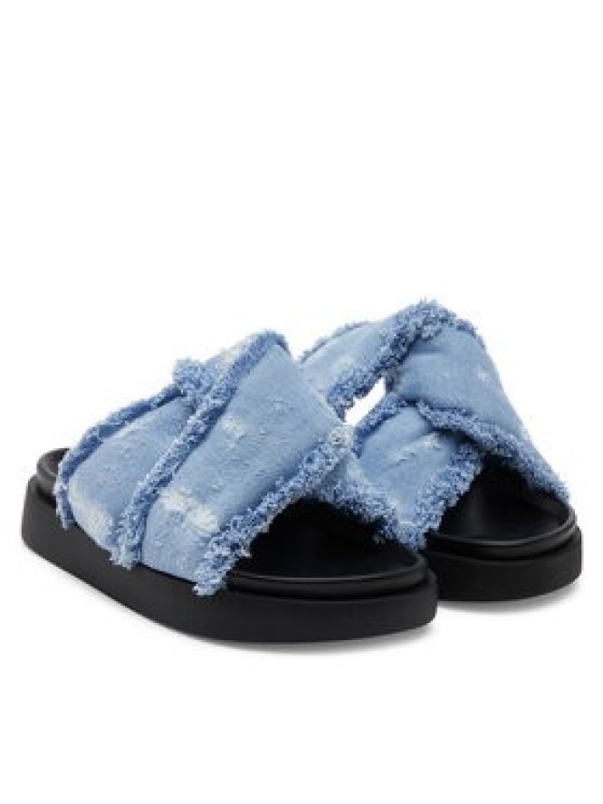 Inuikii Klapki Soft Crossed Jeans 70104-142 Błękitny