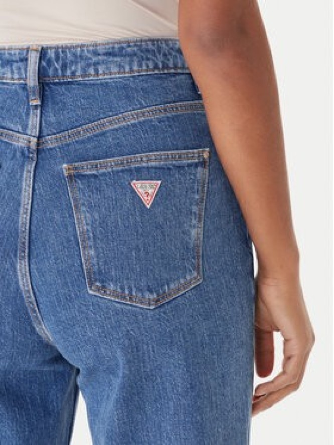 Guess Jeansy W2YA21 D4NH5 Niebieski Mom Fit