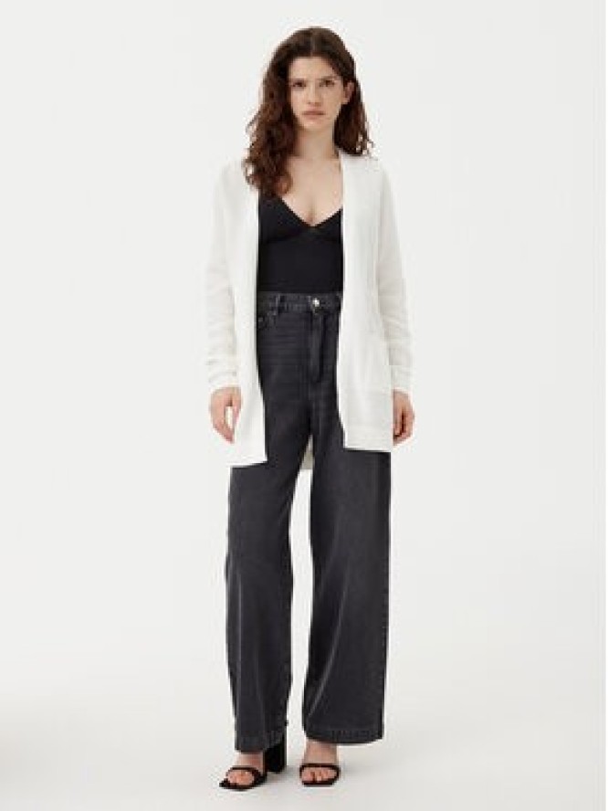 Vila Kardigan Dalo 14097125 Biały Loose Fit