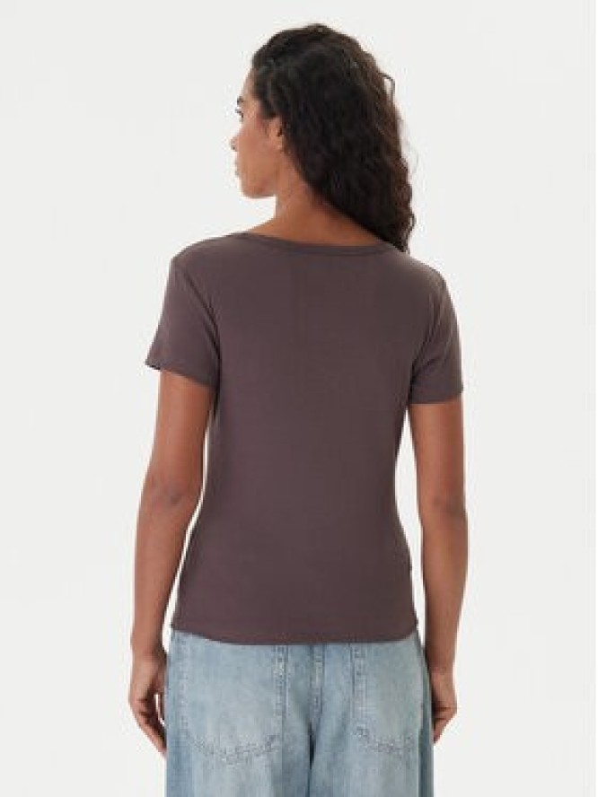 Tommy Jeans T-Shirt Essential DW0DW17385 Brązowy Slim Fit