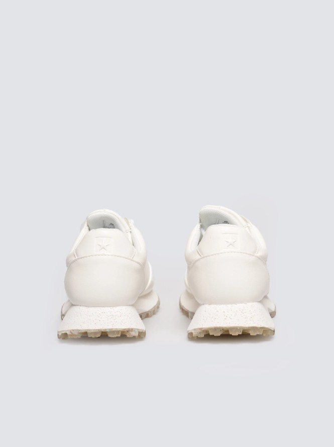 Sneakersy damskie ze skóry ekologicznej białe OO274023 101