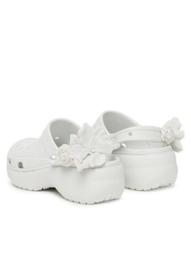 Crocs Klapki Classic Bouquet Platform Clog 211292 Biały