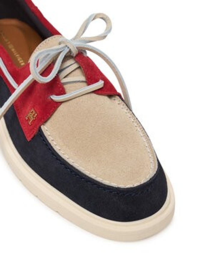 Tommy Hilfiger Półbuty Light Suede Boat Shoe FW0FW09337 Granatowy