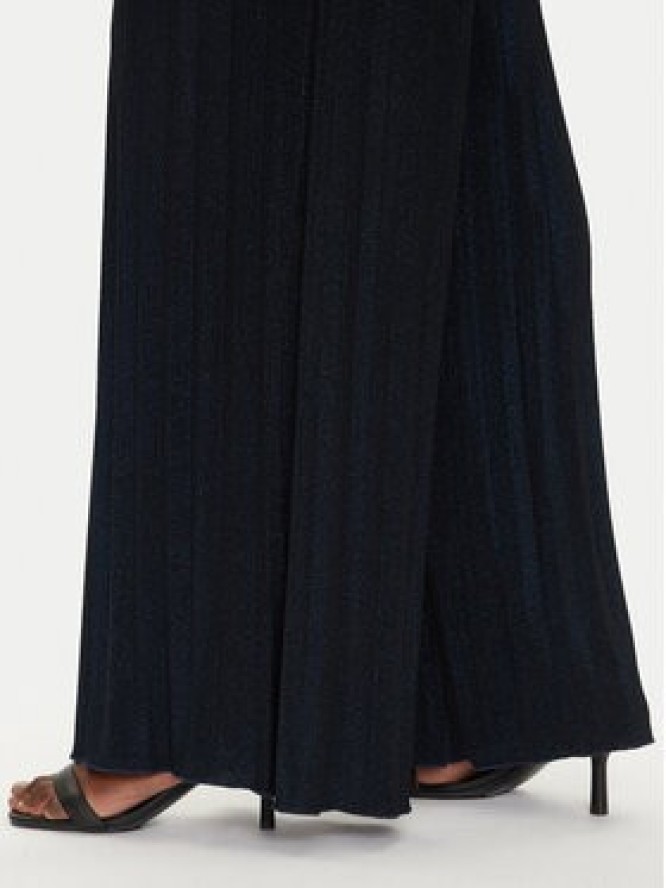 Gaudi Spodnie palazzo 511FD24002 Granatowy Regular Fit