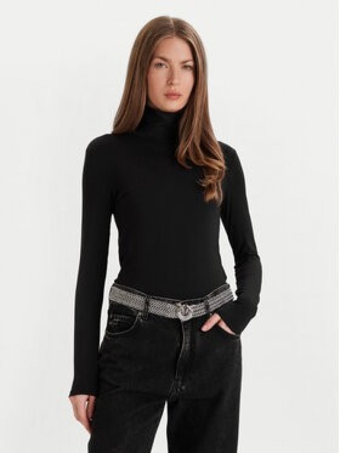 PINKO Pasek Damski Strass Buckle Belt H2 105878 A2X8 Srebrny