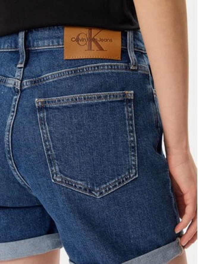 Calvin Klein Jeans Szorty jeansowe J20J225512 Granatowy Mom Fit