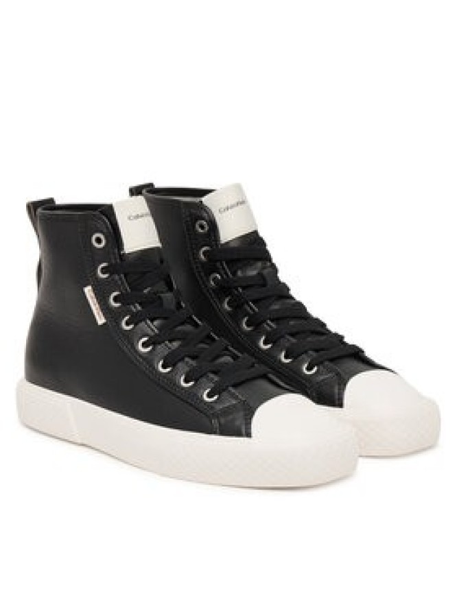 Calvin Klein Trampki Vulc Lace Up Hightop Lth HW0HW03076 Czarny