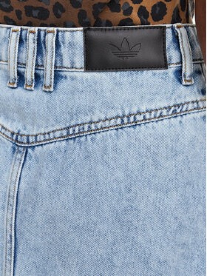 adidas Spódnica jeansowa KQ6487 Niebieski jasny Regular Fit