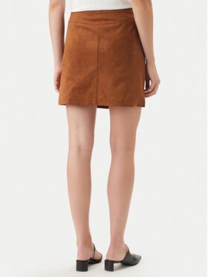 Morgan Spódnica z imitacji skóry 261-JCLAM Brązowy Regular Fit