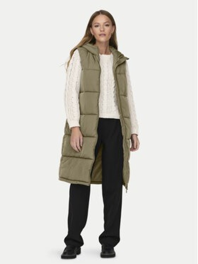 ONLY Bezrękawnik Alina 15241995 Zielony Regular Fit