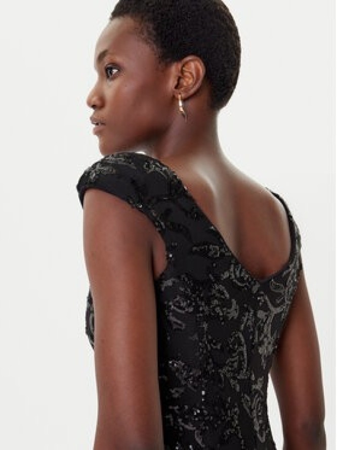 Rinascimento Sukienka wieczorowa CFC0125132003 Czarny Slim Fit