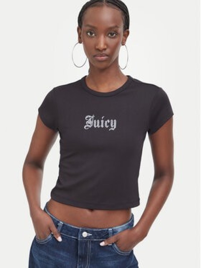 Juicy Couture T-Shirt JCWCT226326 Czarny Slim Fit