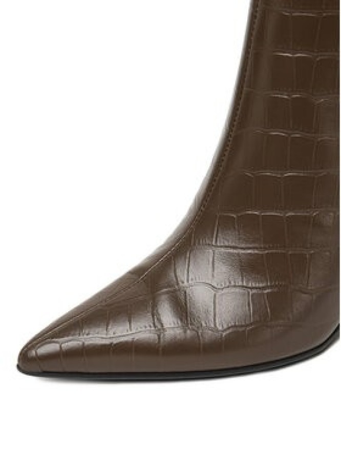 Eva Minge Botki EO-DEMI-GLC6303-6-320 Brązowy