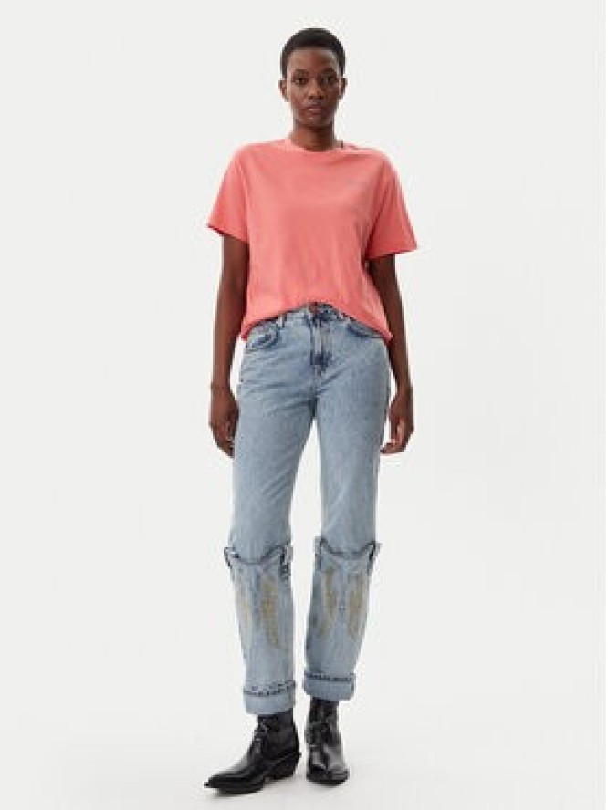 Mustang T-Shirt Floris 1016145 Koralowy Relaxed Fit