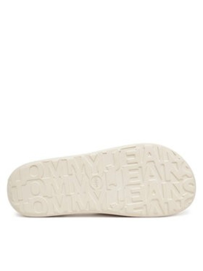 Tommy Jeans Klapki Tjw Chunky Pool Slide Ess EN0EN02879 Écru