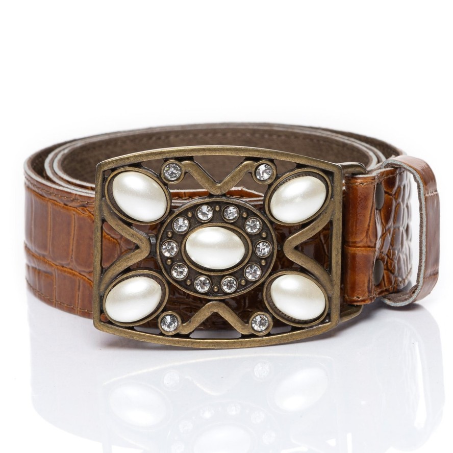 DAMSKI PASEK VANZETTI PASEK SKÓRZANY SOPO-VAN902 645 40mm Ledergürtel Q. 6186(6250)