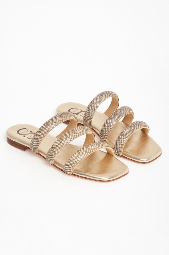 Klapki damskie skórzane CESARE CASADEI