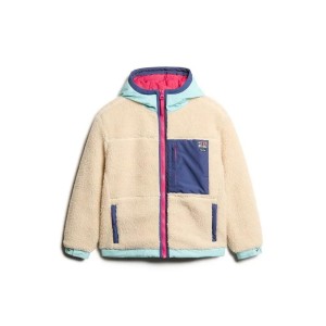 Damski polar sherpa z kapturem Superdry Vintage