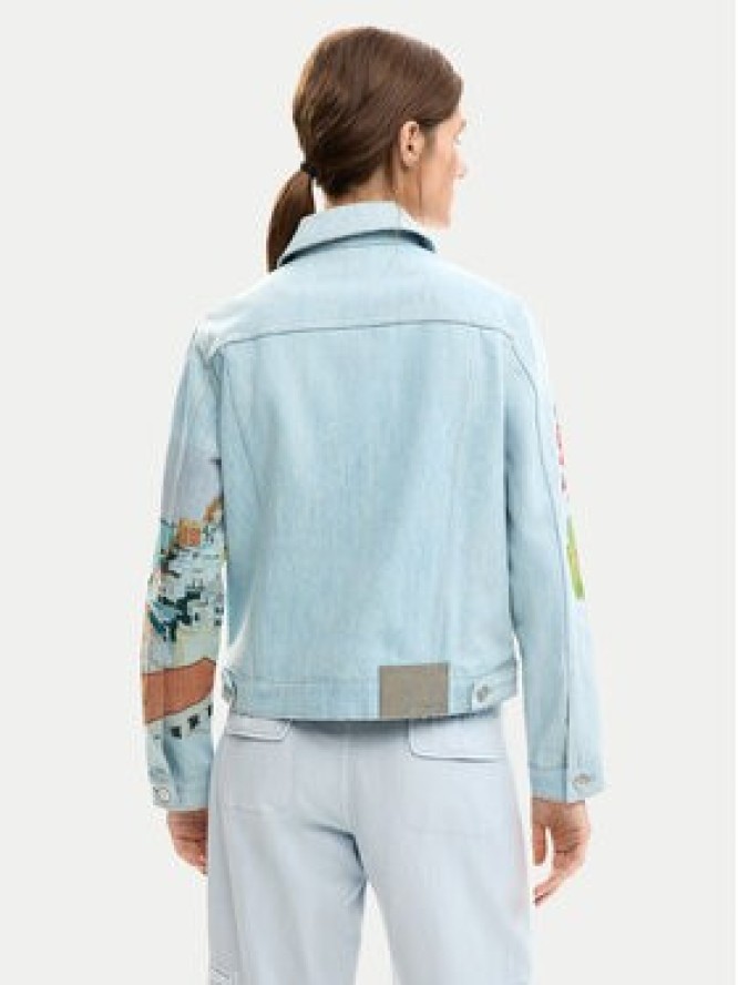 Desigual Kurtka jeansowa Indi 26SWED02 Błękitny Regular Fit