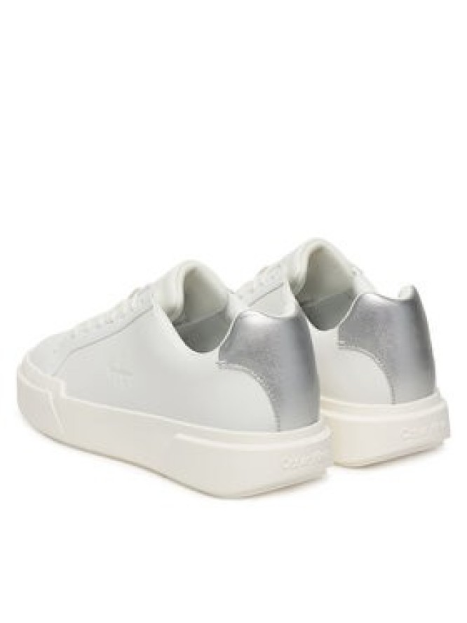 Calvin Klein Sneakersy Chunky Cupsole Lace Up Lth Met YW0YW01948 Biały
