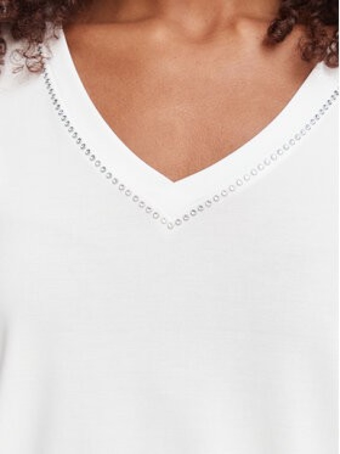 Guess T-Shirt W6YP58 K5233 Biały Relaxed Fit