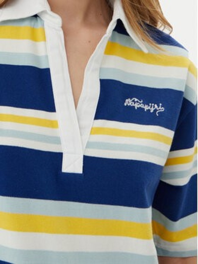 Napapijri Polo E-Ete NP0A4ILK Niebieski Oversize