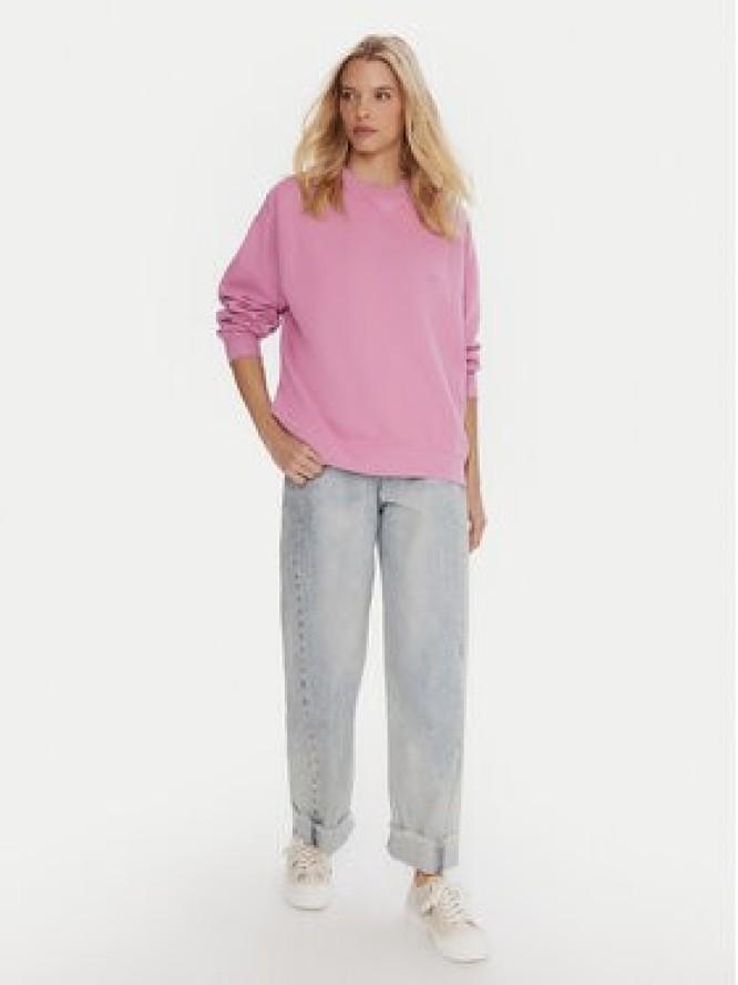 Quiksilver Bluza Essential Crew EQWFT03190 Fioletowy Standard Fit