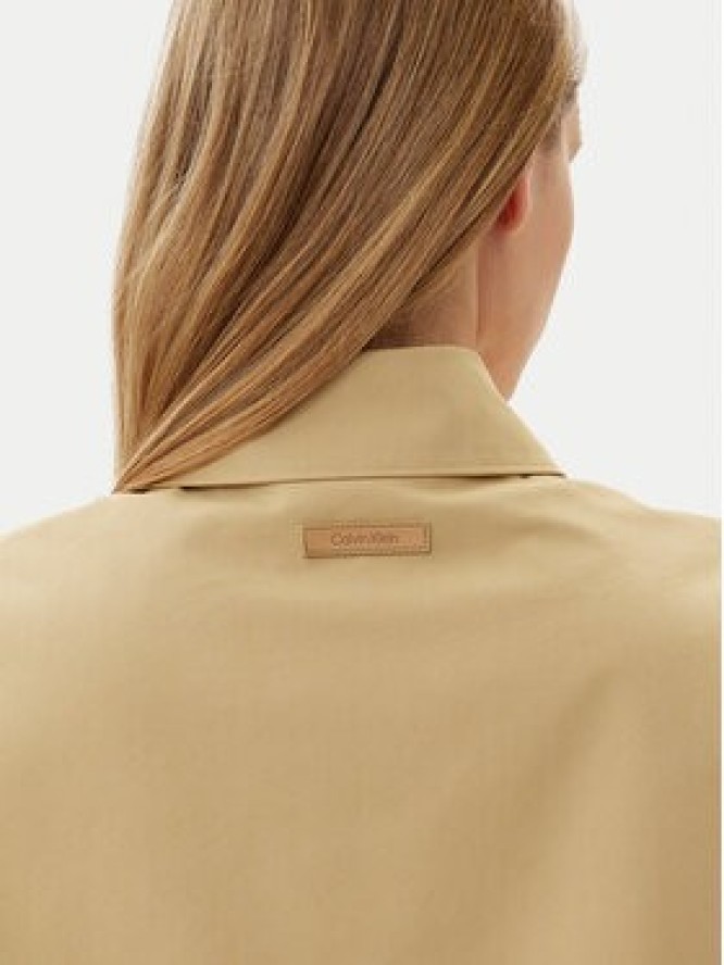 Calvin Klein Kurtka przejściowa K20K208379 Beżowy Relaxed Fit
