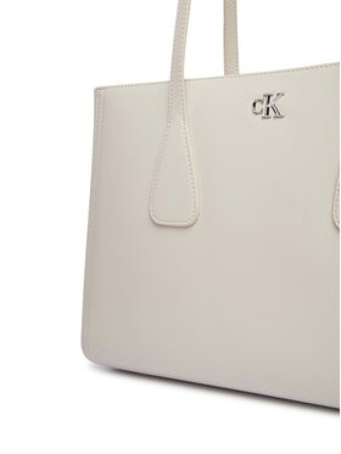 Calvin Klein Torebka Ck Medium Work Tote LV04F3442G Biały