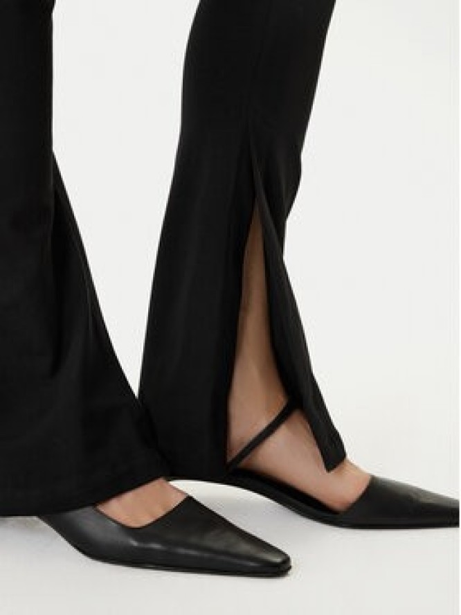 HUGO Spodnie materiałowe Nuflare_B 50554485 Czarny Flare Fit