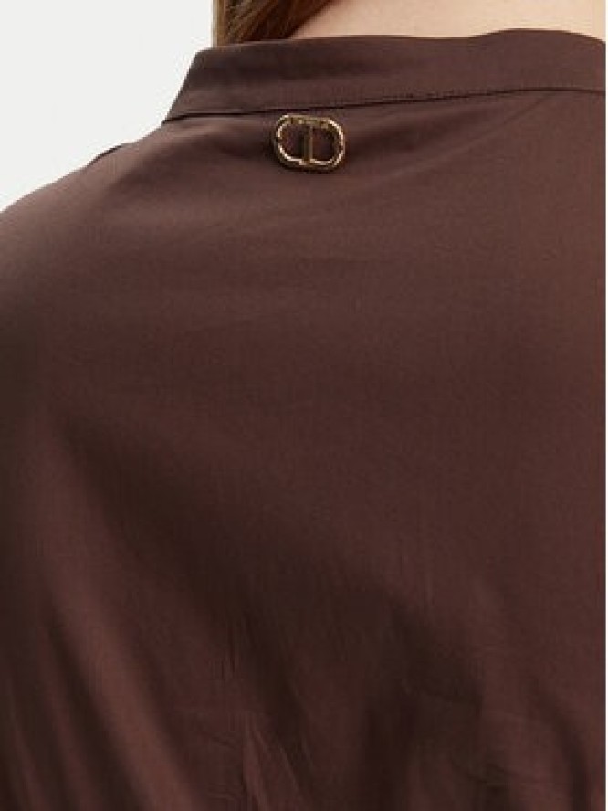 TWINSET Sukienka codzienna 251TT2101 Brązowy Regular Fit