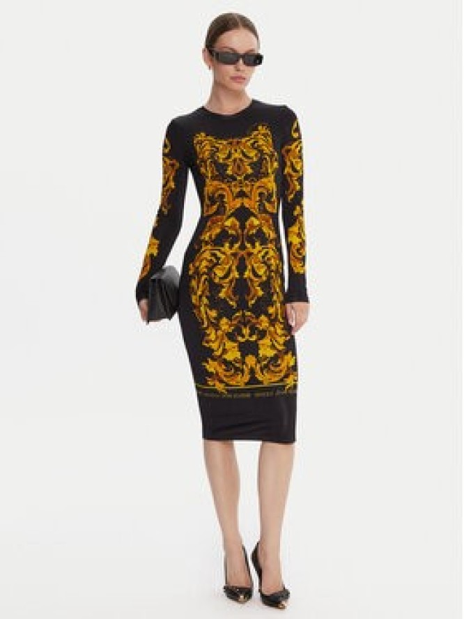 Versace Jeans Couture Sukienka codzienna 79HAO9P0 JS524 Czarny Slim Fit